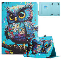 For 8 inch Universal Colored Drawing Stitching Leather Tablet Case(Owl) - £6.31 GBP