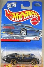 Mattel Hot Wheels 1999 First Editions 1:64 Scale Black Turbolence 18/26 Die Cast - £5.93 GBP
