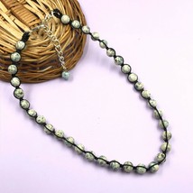 K2 Jaspis 8x8 MM Perlen Verstellbar Gewinde Halskette ATN-13 - £16.06 GBP