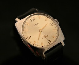 Stunning vintage, serviced 1970&#39;S USSR, men&#39;s ZIM 17 jewel 2602 wristwatch - £96.65 GBP