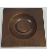 Vintage Wooden 5 1/4&quot; Square Canister Cookie Jar Storage Replacement Lid... - $348.75 MXN