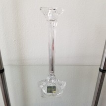 Vintage Mikasa Lead Crystal PETALS Taper 9&quot;Candlestick Candle Holder - £14.93 GBP