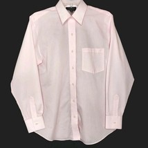 Foxcroft Womens Shirt Size 6 Long Sleeve Button Up Collared Pocket Solid Pink - $15.97