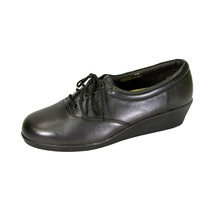 24 HOUR COMFORT Helga Women Wide Width Classic Cushioned Leather Lace Up... - $39.95
