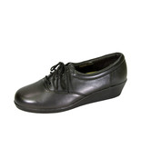 24 HOUR COMFORT Helga Women Wide Width Classic Cushioned Leather Lace Up... - $39.95