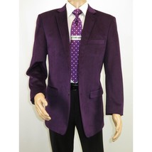 Men's Velvet Sports Coat Grammy Amy Award By BASSIRI , LEONARDI Style J1042 Plum image 6