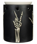 NEW ScentSationals SKULLY Peace &amp; Love Skeleton Arm Ceramic Fragrance Wa... - $711.88 MXN