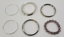 AR6) Mixed Lot of 6 Junk Drawer Costume Jewelry Woman Bracelets - $9.89