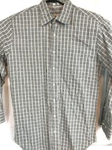 Peter Millar Shirt Size Medium Blue Plaid Long Sleeve Button Front Mens ... - $19.79
