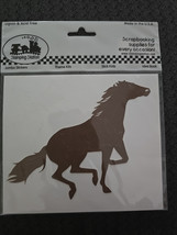 Scrapbooking DieCut Shape - Stamping Station Brown Horse - £1.59 GBP