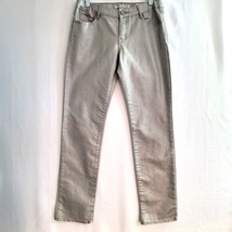 Gap Kids Jeans 1969 Super Skinny Girls Size 14  Metallic Silver - £9.93 GBP