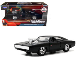 Dom&#39;s Dodge Charger R/T Matt Black &quot;Fast &amp; Furious&quot; Movie 1/32 Diecast Model Car - £18.61 GBP