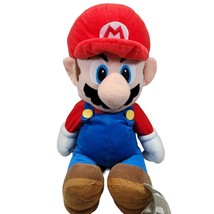 Nintendo Super Mario Bros Cuddle Pillow Plush Stuffed Toy Hidden Pouch Cart 22&quot; - £15.97 GBP