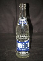 Old Vintage 1965 King Size Mission of Calif. Beverages Soda Pop Bottle 1... - £11.86 GBP