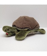 Folkmanis Green Turtle Hand Puppet 11&quot; Full Body Folktails Tortoise Plush - $20.16 CAD