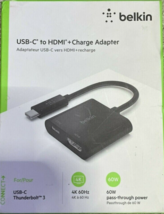 Belkin USB-C to HDMI Adapter + Charge  4K 60W MacBook Pro HDMI Adapter Free ship - $12.49