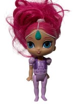 Nickelodeon Shimmer And Shine Genie Doll 6" Pink Crushable Hair Mattel Purple - $7.87