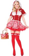 Little Red Vixen - Riding Hood Cosplay - Playboy, Adult X-Small, 5-Piece Costume - $44.95