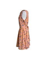 LA Soul Womens Dress Size Large Hot Air Balloons Peach Fit N Flare Sleev... - $24.75
