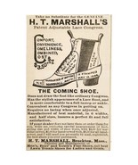 Marshall Lace Congress Shoes 1885 Advertisement Victorian Footwear ADBN1A19 - $367.61 MXN