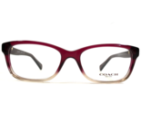 Coach Eyeglasses Frames HC6089 5484 Clear Red Brown Rectangular 51-16-135 - £58.14 GBP