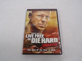 Live Free or Die Hard Bruce Willis Unrated Action Thriller DVD Movies - $15.83