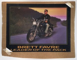 Brett Favre Leader Of The Pack Vintage Poster Earl J. Madden NFL Packers... - $59.38