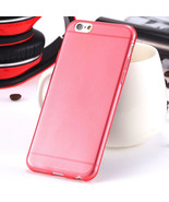 iPhone 6S iPhone 6 case Bumper Silicone Case Cover Protective Frosted Red - $5.89