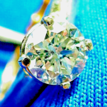 Earth mined Diamond Deco Engagement Ring Vintage Estate Solitaire Solid 14k Gold - $8,757.03 CAD