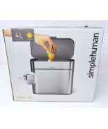 SimpleHuman Compost Caddy Trash Can 4L 1 Gallon Pail Simple Human - $39.99