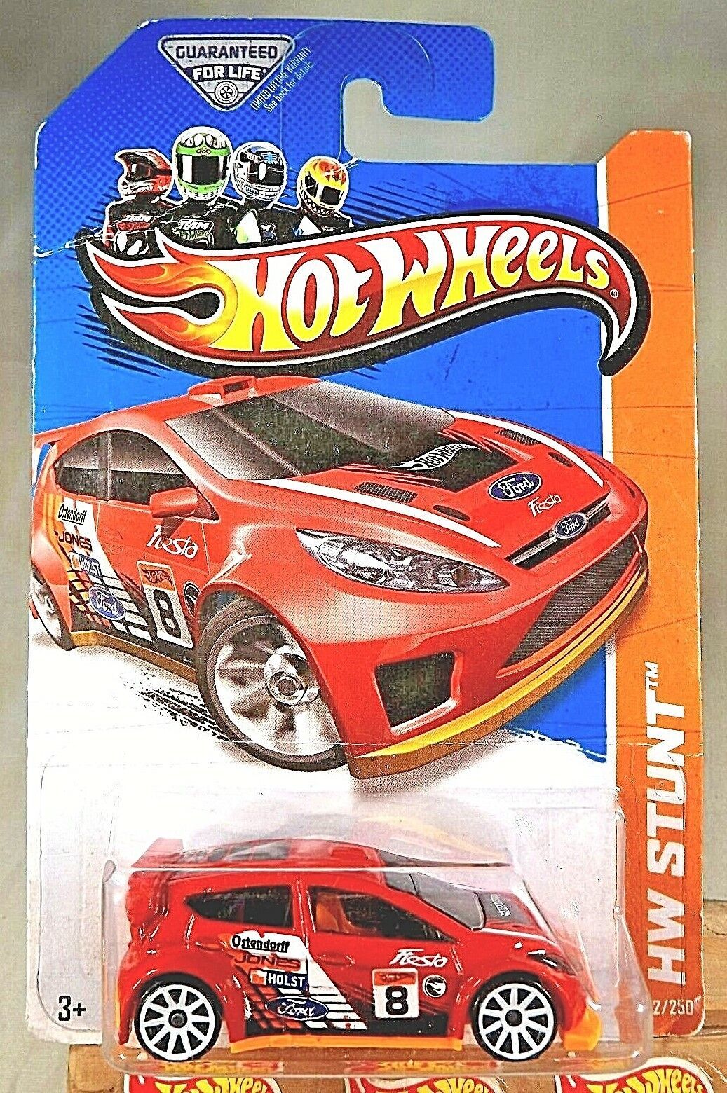 2013 Hot Wheels Treasure Hunt #92 HW Stunt-Road Rally '12 FORD FIESTA Red w/10Sp