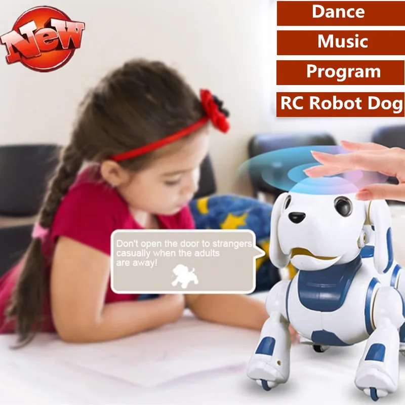 Smart RC Robot Dog Pet Singing Dance Walk Intelligent Program Touch Control Dog - £63.10 GBP+