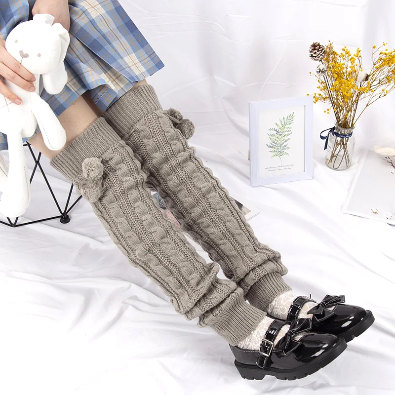Play Women White Leg Warmers Lolita Socks Gothic Hand Winter Fashion Leggings Ja - £34.37 GBP
