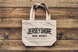 Jumbo Size Vintage Style Retro City Cotton Canvas Tote Bags (Jersey Shore) - $16.99