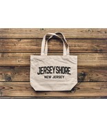 Jumbo Size Vintage Style Retro City Cotton Canvas Tote Bags (Jersey Shore) - £13.38 GBP