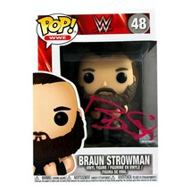 Braun Strowman Autographed Funko Pop #48 JSA COA WWE &quot;The Titan&quot; Adam Scherr - £107.74 GBP