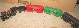 Vintage, RR 44, St. Louis-Ohio River 5 piece Cast Iron Toy Train - $48.69