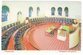 Vtg Postcard-Congress Hall-Philadelphia PA-House of Representatives-4x6-PA1 - £3.01 GBP