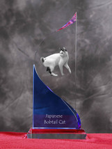 Japanese Bobtail- crystal statue in the likeness of the cat. - £52.74 GBP