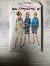 VTG Simplicity 6687 SUIT OVERBLOUSE Sewing Pattern Women&#39;s Size 12 Bust 32 - $21.49