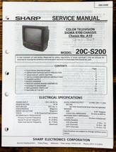 Sharp 20C-S200 TV / Television Service Manual *Original* - $19.77