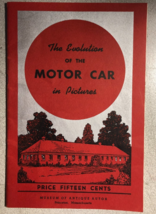 EVOLUTION OF THE MOTOR CAR IN PICTURES vintage 40-page 1937 illustrated ... - $27.71 CAD