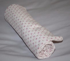 Baby Girls Tiny Flowers Receiving Blanket Pink Brown Cotton Flannel Soft... - $252.30 MXN