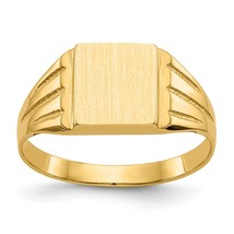 14K Gold Signet Ring - £236.18 GBP