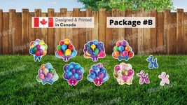 Balloon Signs Package – Balloons 22&quot;-24&quot; Tall + Decors (Total 5pcs or 11... - £51.36 GBP