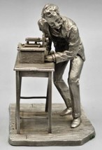 Franklin Mint Deutsches Museum Alexander Graham Bell Pewter Figure/Sculp... - $18.69