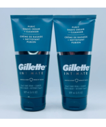 2x Gillette Intimate 2-in-1 Pubic Shave Cream + Cleanser 6 oz Each Free ... - £12.56 GBP