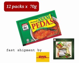 12 packs x 70g Adabi Asam Pedas Paste quick and easy - shipment by DHL E... - £54.73 GBP