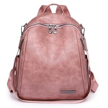 Fashion Soft Leather Backpack  Designer Anti-theft Women Travel Bagpack 2023 Lar - £62.28 GBP