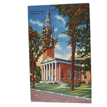 Postcard Ira Allen Chapel Burlington Vermont Linen Unposted - $14.15